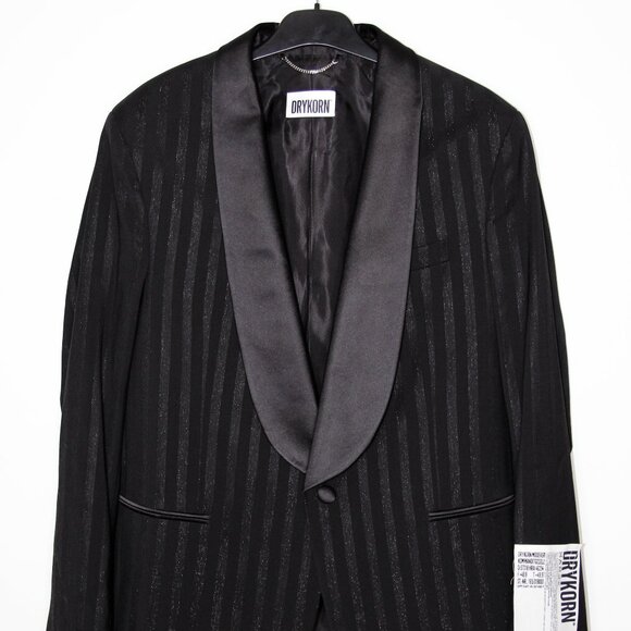 BNWT AW24 DRYKORN BELAZO STRIPED DINNER JACKET 50 - Picture 2 of 12
